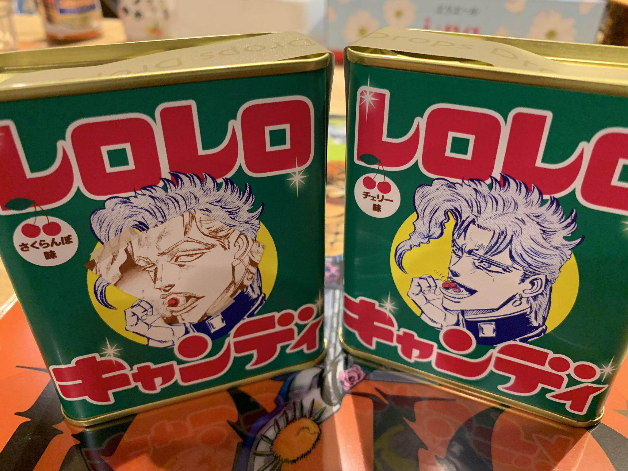 かわちょ 花京院レロレロキャンディ2缶 裏がニセ花京院レロレロ