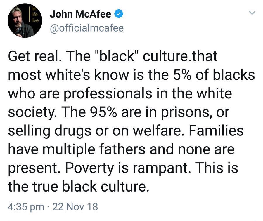 DJWonka's tweet photo. 😂 John McAfee has to be coked out, and corporations like @HitachiGlobal @WesternUnion  @MGMResortsIntl @Xerox continue to support @intel using that company name. Not to mention the countless universities using products bearing his namesake. @McAfee is trash. 🚮 https://t.co/ekLuns9owT