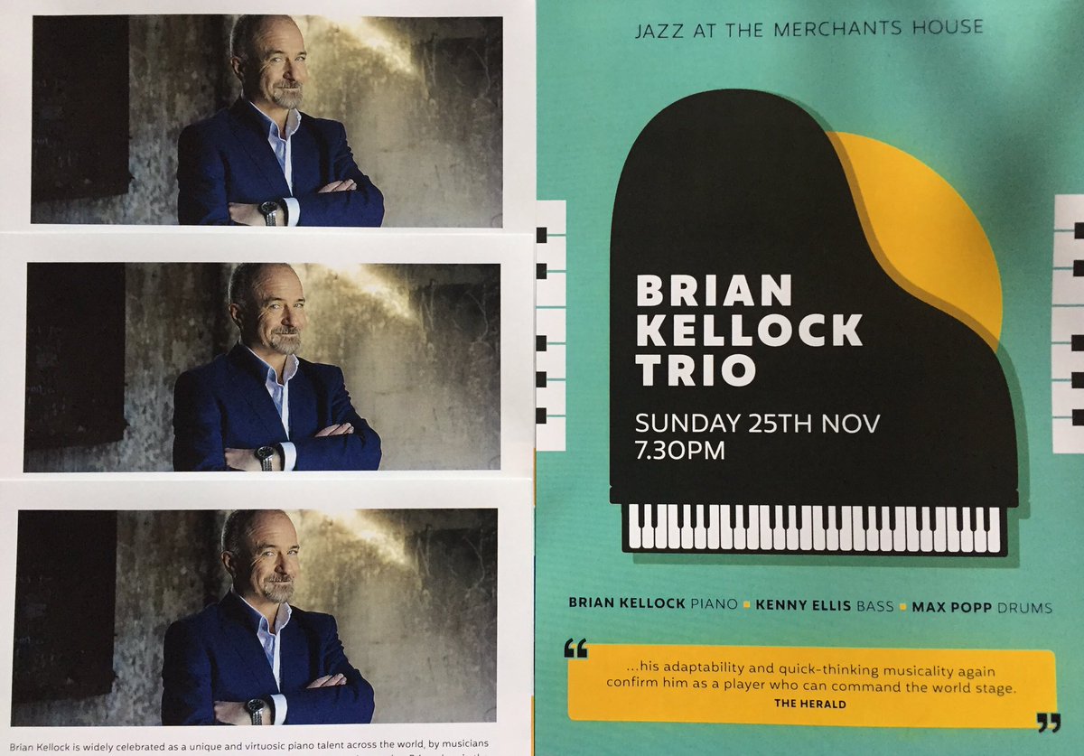 KeyworkRecords's tweet photo. You wait all day for a Brian Kellock, then three come along at once! Don't mis #BrianKellock Trio in Glasgow this Sunday #JazzAtTheMerchantsHouse @bkjazzpiano https://t.co/4nKSp8oLoe