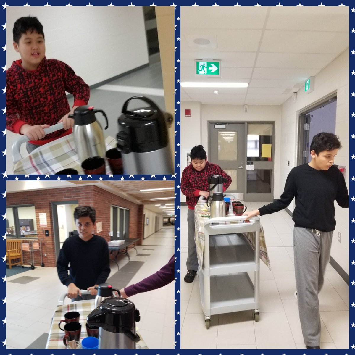 6D coffee cart was a success today! Everyone got there cookies, coffee or tea! <a href="/temple_c4/">Cheryl Temple</a> <a href="/MsSmithVillager/">MissSmithVillager (she/her)</a> <a href="/Saunder14847269/">Kerry Ann</a>