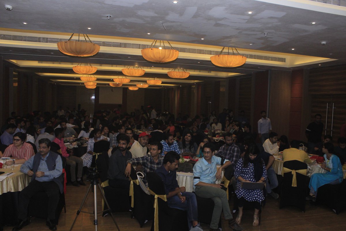 All preraks have been divided into groups and are preparing to present tomorrow on different subjects, such as faecal sludge management, behaviour change, etc. All groups have a mentor from the #SBM team. #SustainingSwachhBharat