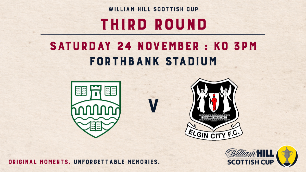 ScottishCup's tweet photo. Third Round stat attack:

➡️ This is @StirlingUniFC's first ever appearance in the Third Round.

➡️ @ElginCityFC have only failed to score once in five Scottish Cup away games.

#ScottishCup https://t.co/vPMtAmm1eH