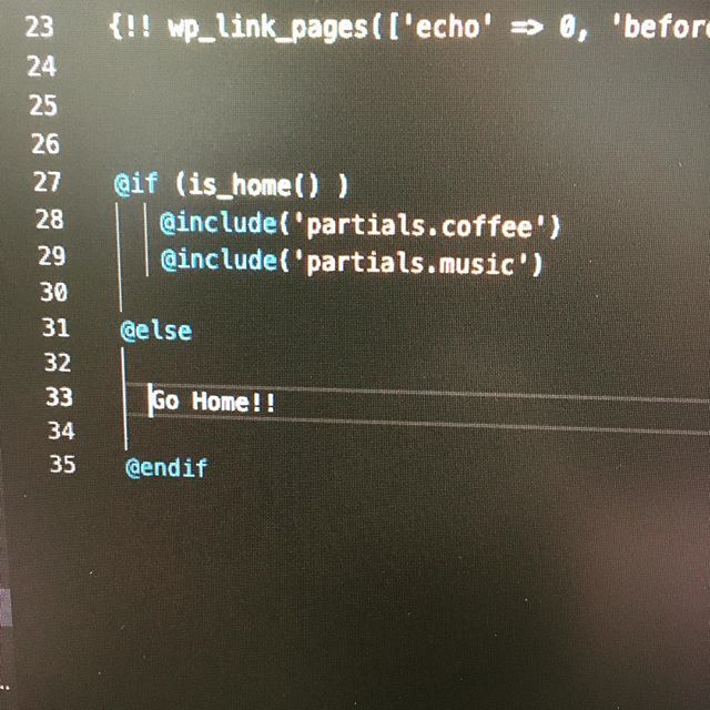 _AMPlifyME's tweet image. Not feeling as rushed as I did this morning - #code #webdesign #laravelblade #wordpress #rootssage
