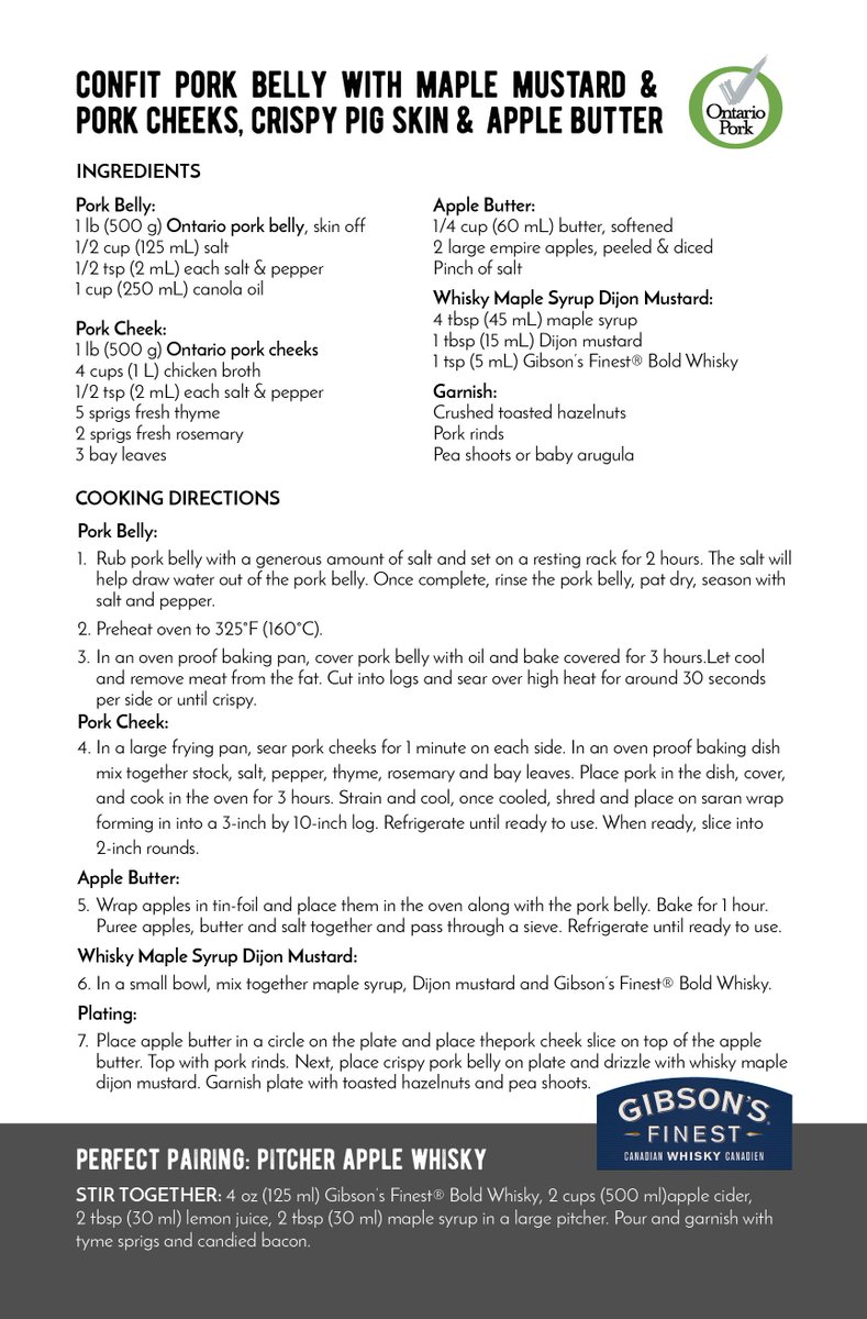 We're at the Gourmet Food and Wine Expo all weekend doing demos and giving out samples. Stop by the @ontariopork booth and try Ontario pork two different ways.  <a href="/GFWE/">Gourmet Food & Wine</a> #GFWE #ontariopork #porkmakesitperfect #eatmoreontariopork #eatlocal #GourmetFoodandWineExpo <a href="/GibsonsWhiskey/">Gibson's Finest</a>