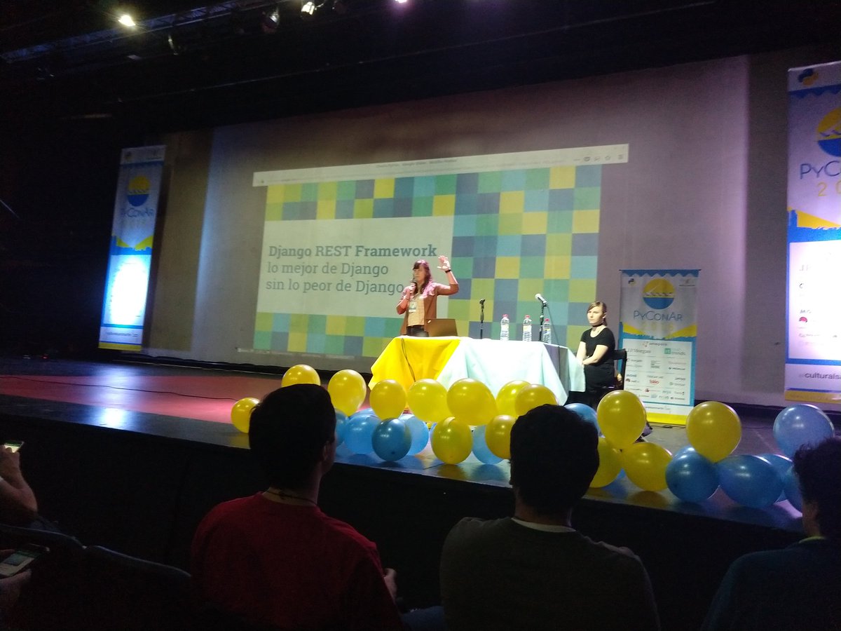LoreDiorio's tweet photo. Django REST Framework @sofidefi #PyConAr2018 https://t.co/KSUC5JtkvN