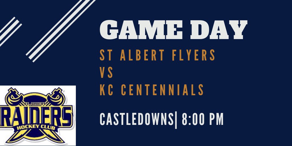 FlyersRaiders's tweet photo. Friday night GAME!!! 
Flyers vs KC Centennials
Castledowns @ 8
#Flyertrain https://t.co/TDcqWgSVso