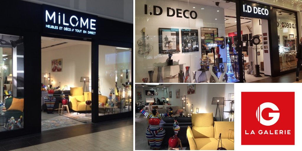En ce début de mois, de nouvelles enseignes décoration ont fait leur entrée dans nos galeries : Milome dans la Galerie Géant Lanester ainsi que IDDECO dans la Galerie Géant La Valentine.