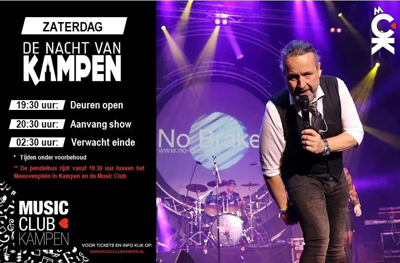 Morgen: Nacht van Kampen ❤ Een sfeervolle en muzikale avond met maar liefst zes bands op 1 podium!

Er zijn nog tickets!