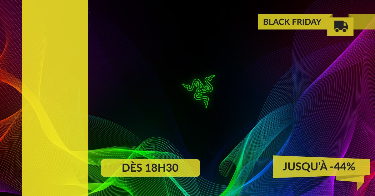 gamingprivecom's tweet photo. Vous pensiez le #BlackFriday presque terminé ? C'est sans compter sur GAMINGPRIVE. Dès 18h30, Vente Privée #RAZER Spéciale #BlackFriday. Il n'y en aura pas pour tout le monde ! #Gaming #eSport #BlackFriday2018 #csgo #LeagueOfLegends ➡️ https://t.co/rDKJujehB6 https://t.co/6THixRmWai
