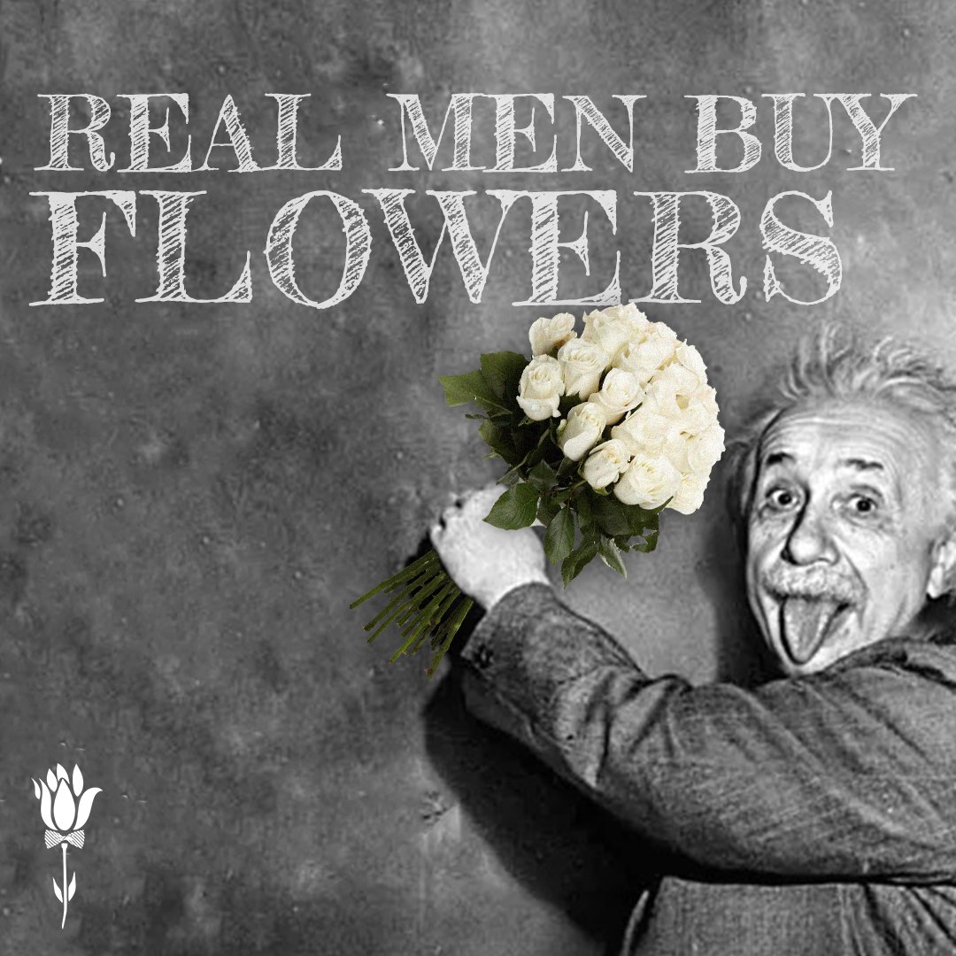 chivalryflowers's tweet photo. “Try not to become a man of success, but rather try to become a man of value.” - Albert Einstein

It doesn’t take a genius to know the value of flowers. #realmenbuyflowers #alberteinstein https://t.co/5gRwOqPcfm