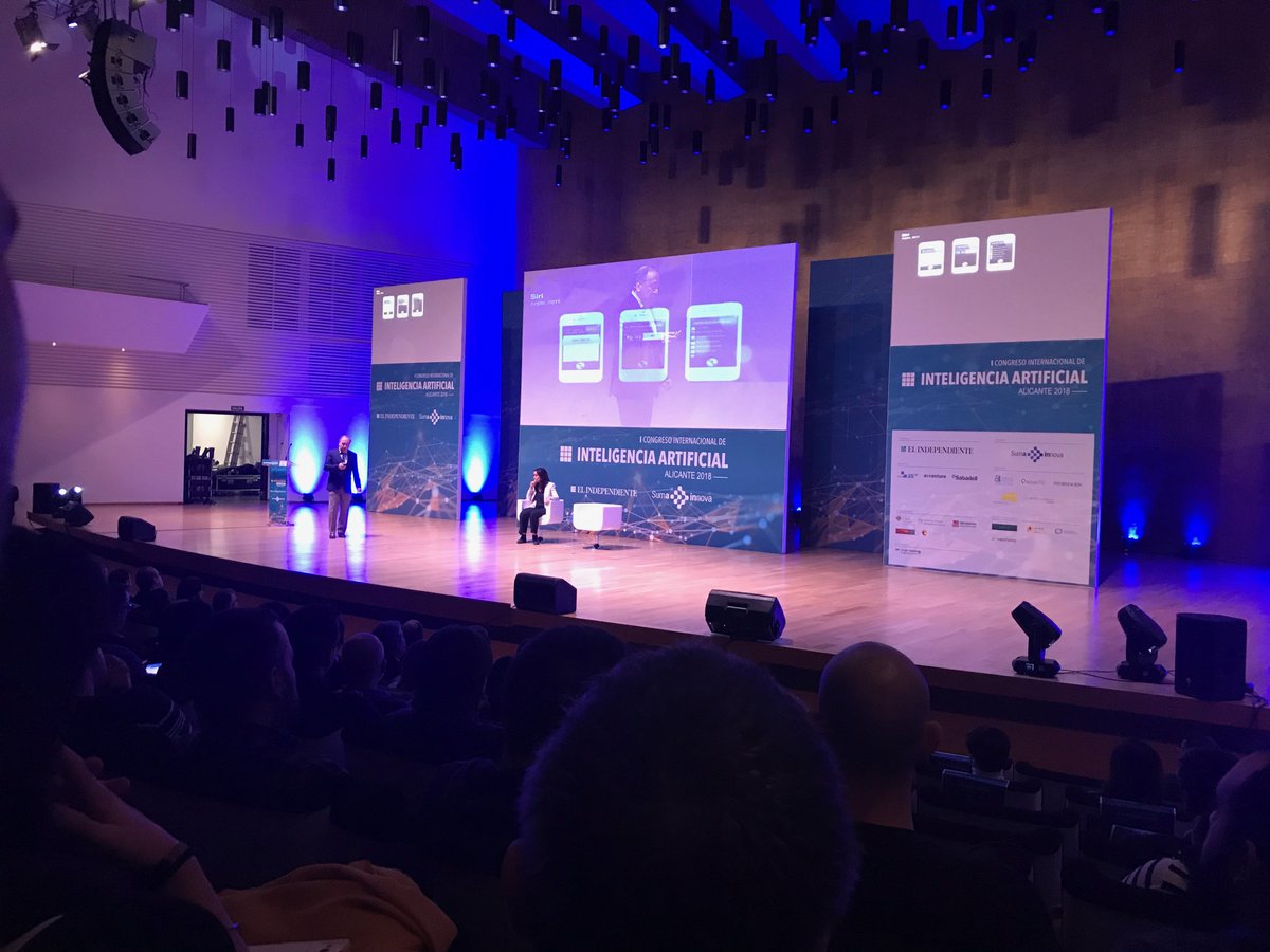 dinamicbrain's tweet photo. Hoy estamos en el #CongresoIAalicante2018🤖 poniéndonos al día de todas las novedades de #InteligenciaArtificial
¡nunca dejamos de aprender!
#DinamicBrain https://t.co/y8b7CPIzB6