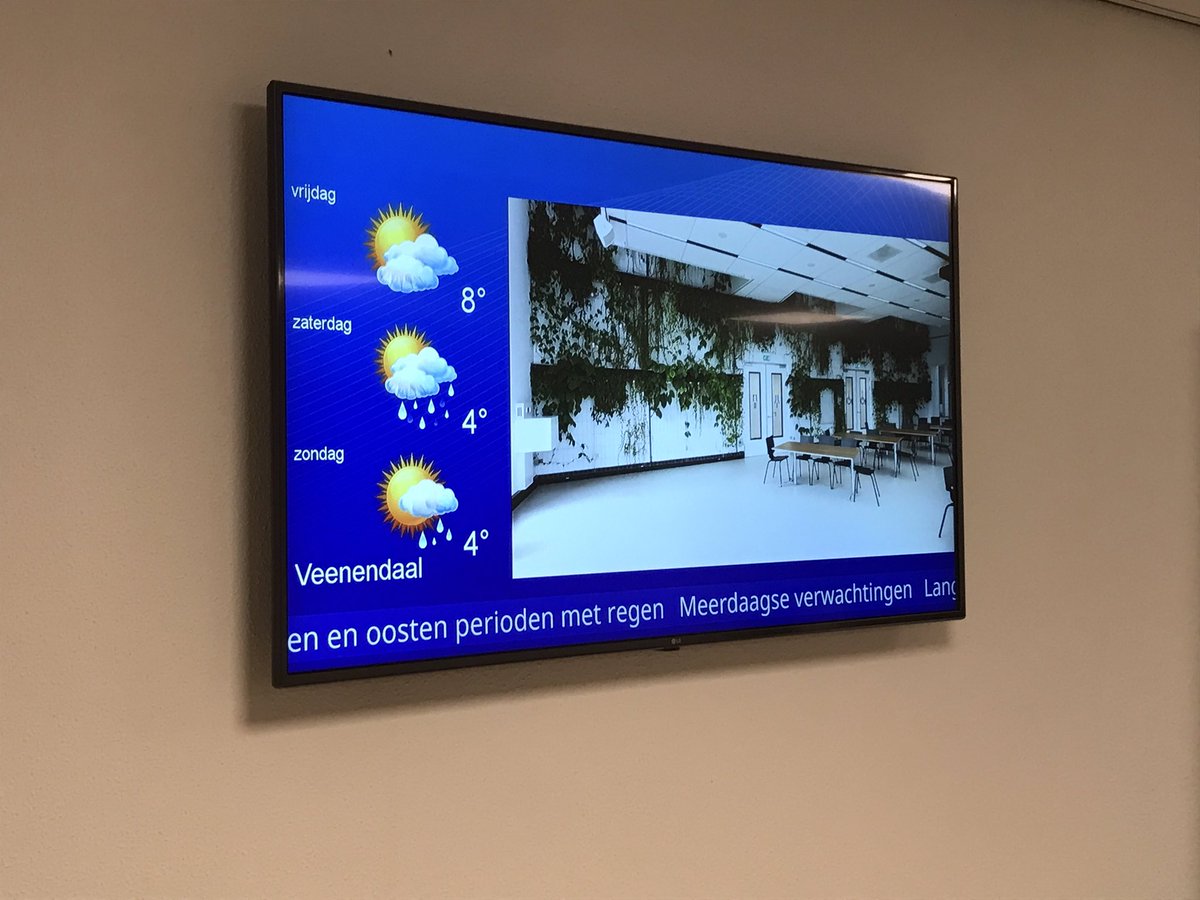 Nedtronics's tweet photo. Vanmiddag mooie installatie bij #ginkelgroep #veenendaal #LG LED scherm met #spinetix #Diva narrowcasting. Powered by #Nedtronics. https://t.co/1B3peitGMX