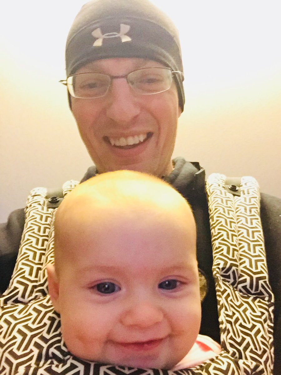 jasmith1s's tweet photo. Dominating these laps around the house with the Tula because she yells at me for stopping. 
#princessemery
#dadlife https://t.co/YhW0b2osEO