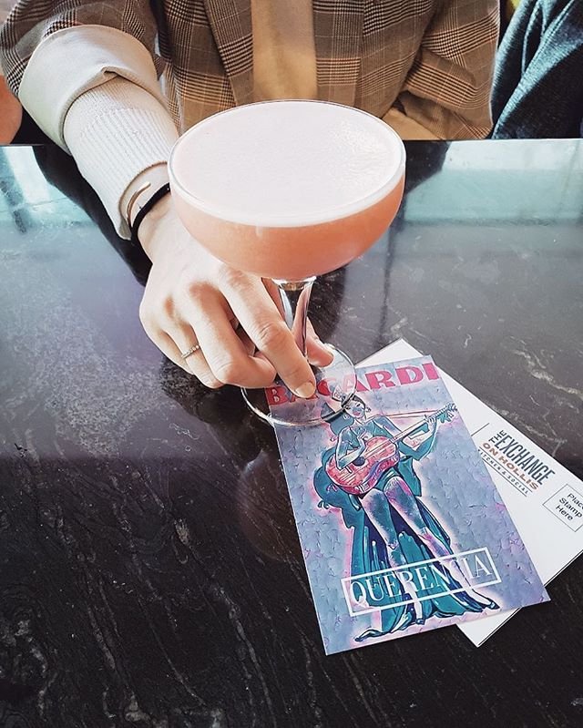 Come try our brand new cocktail: Querencia. With fresh strawberry, pineapple, coconut and Bacardi rum, it's a getaway in a glass! 

📷 <a href="/xohofficial/">XOHofficial</a>
.
.
.
.
.
#xoh #theexchangeonhollis #kisshughalifax #friyay #weekend #love #weekendvibes #happyfriday