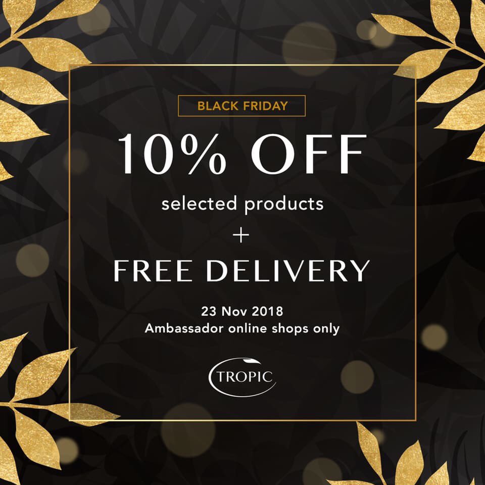 TonyTropic's tweet photo. ⚫️🌟BLACK FRIDAY IS HERE...🌟⚫️
THIS IS ONLY AVAILABLE ONLINE THROUGH OUR SHOP.

🌟10% off selected items is ONLY FOR FRIDAY 🌟
🚚FREE DELIVERY is for the whole of the weekend

#blackfridayuk #FridayFeeling #BlackFriday2018 #BlackFridayDeals  #christmas #CrueltyFree #NorthCoast https://t.co/h60JDZ7DQl