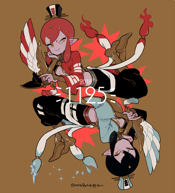 「1125いい双子の日☯️ 」|チナツ/pattyﾃｨｱF36a(忙しめのイラスト