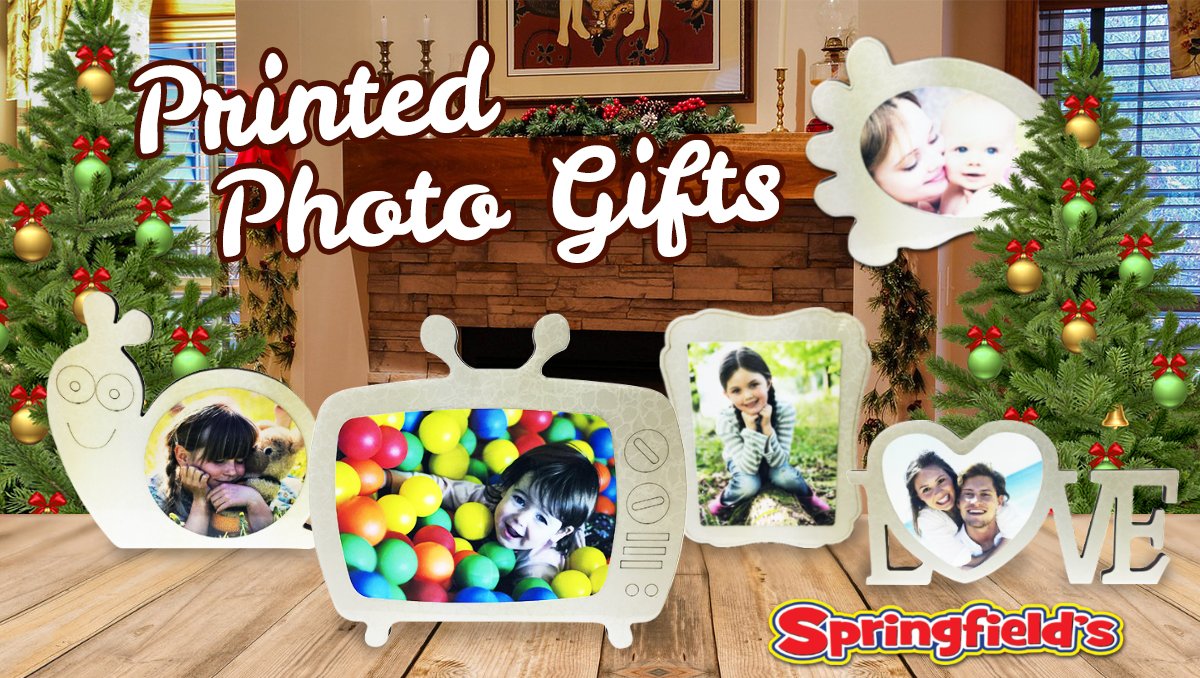 BRAND NEW to Springfield's Gift Superstore are these STUNNING Printed Photo Frames! We print your photo on to them in-store! Available in a variety of shapes, these are the perfect present, just in time for Christmas! Available online at: springfieldonline.co.uk/p/personalised…