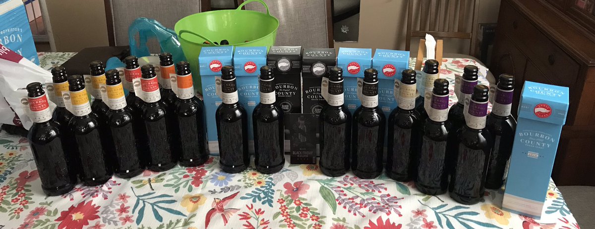 ChiTowninHTown's tweet photo. The spoils of #gooseblackfriday. Got in line earlier than needed and, if you ask @lizaruth19, got way more beer than needed. #brotherbondingtime #startingtodefrost #needanap @GooseIsland @abinbev @BinnysBev https://t.co/DpsnXNEspJ