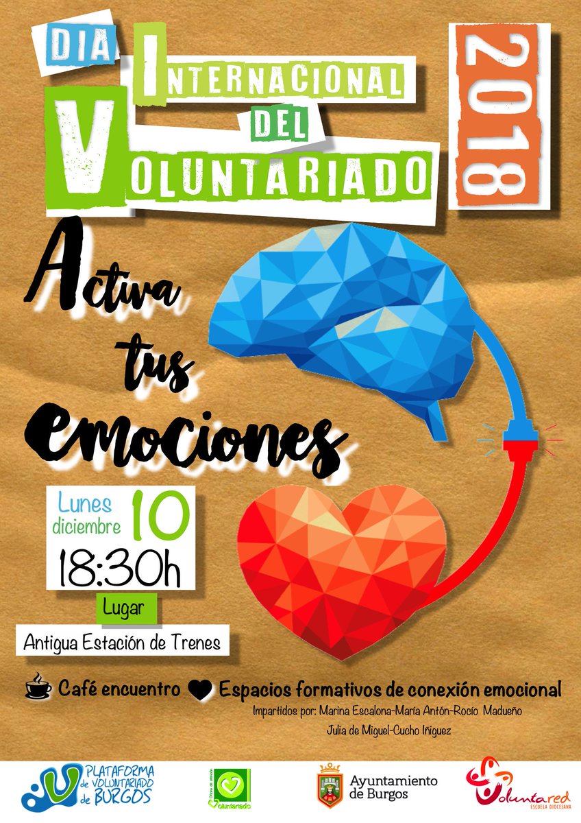 platabur's tweet photo. Con motivo de la Celebración del Día Internacional del Voluntariado https://t.co/clETHJGZfR