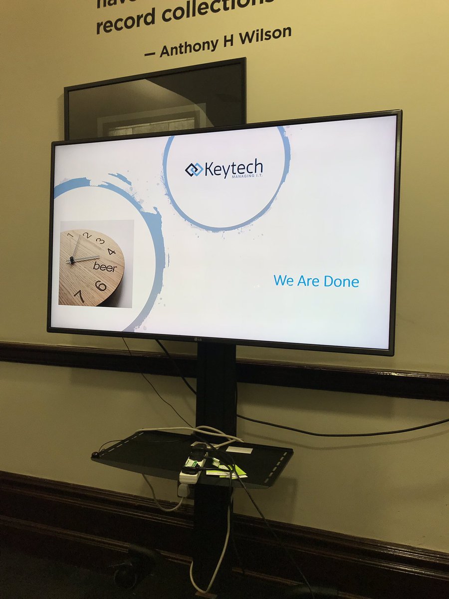 Dave_Craig7's tweet photo. Best slide of the day 😉 @KeytechMS @apilk @tptg_tweet https://t.co/MHrmXwZmko