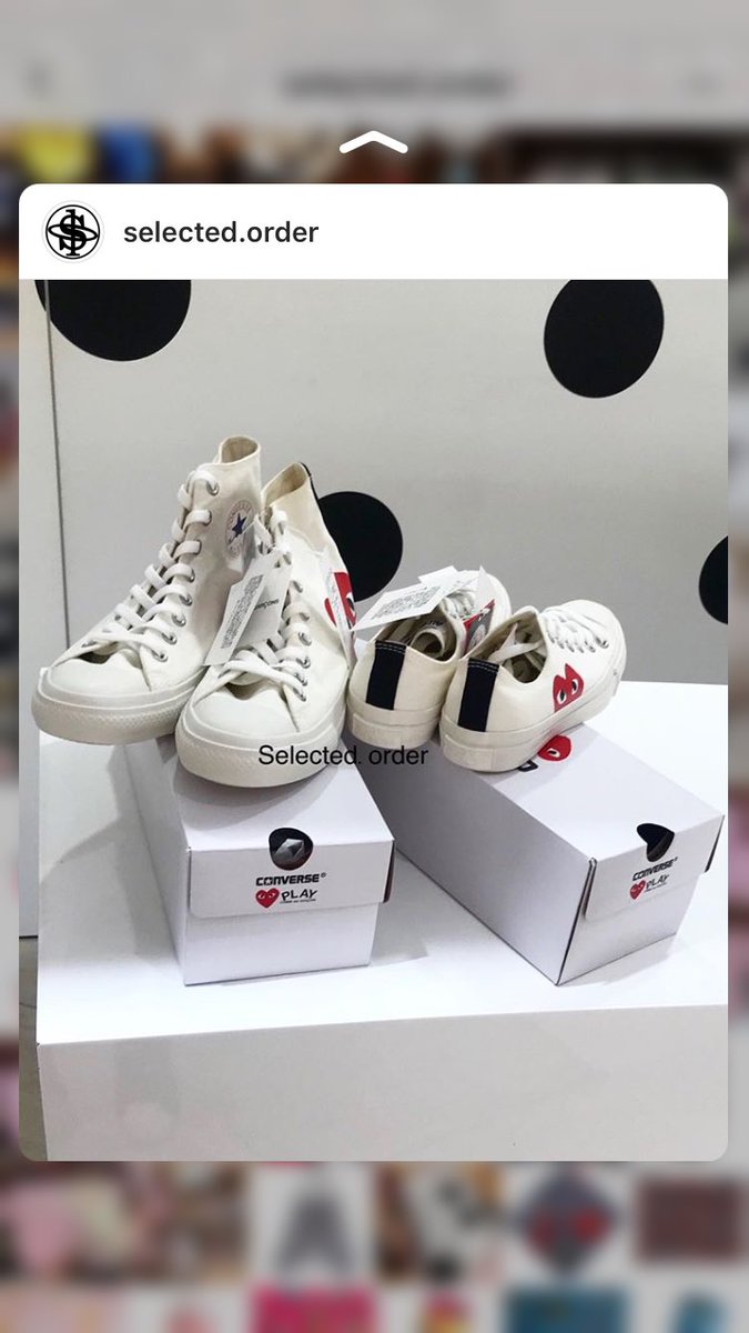 selected0rder's tweet photo. Comme Des Garcons x converse
ยังรับออเดอร์ตลอดนะค้าาาา ❤️❤️
ใครรีบใช้ สั่งเลยน๊า ส่ง 27 พฤศจิ ค่า
🎪LINE👉🏻https://t.co/U8XumehiHX
📦พรีอื่นๆ สอบถามได้เลยค่าา
#commedesgarcons #commeplay #commeplaythailand #commeconverse #conversecommedesgarcons #cdgconverse #commeplayconverse https://t.co/twUzp4Tkxh