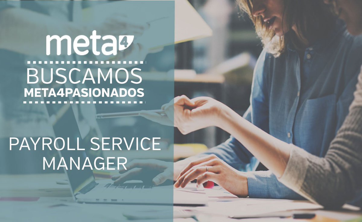 Cegid_Es's tweet photo. 📣¡En Meta4 estamos buscando un Payroll Service Manager! Para más información accede a la oferta aquí ➡️https://t.co/U0NMfg0HyV #oferta #trabajo https://t.co/6of1iD8num