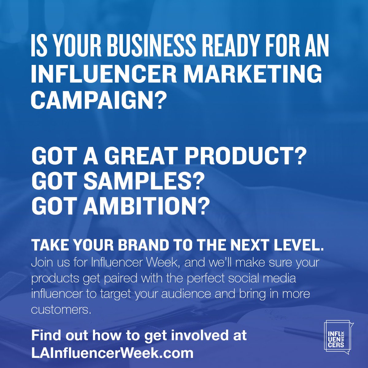LaInfluencer's tweet photo. Influencer marketing is the hot ticket for getting your products in front of customers. Just send us your products, &amp; we provide full-service displays and demos, matching you up with the perfect social media star to take your marketing to the next level. 
https://t.co/rtawsjn4iT https://t.co/VG0wikhpSt