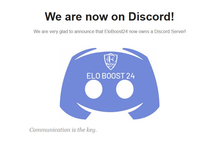 ELOBOOST24 on X: 😲 EloBoost24 has a Discord Server 😲 - https