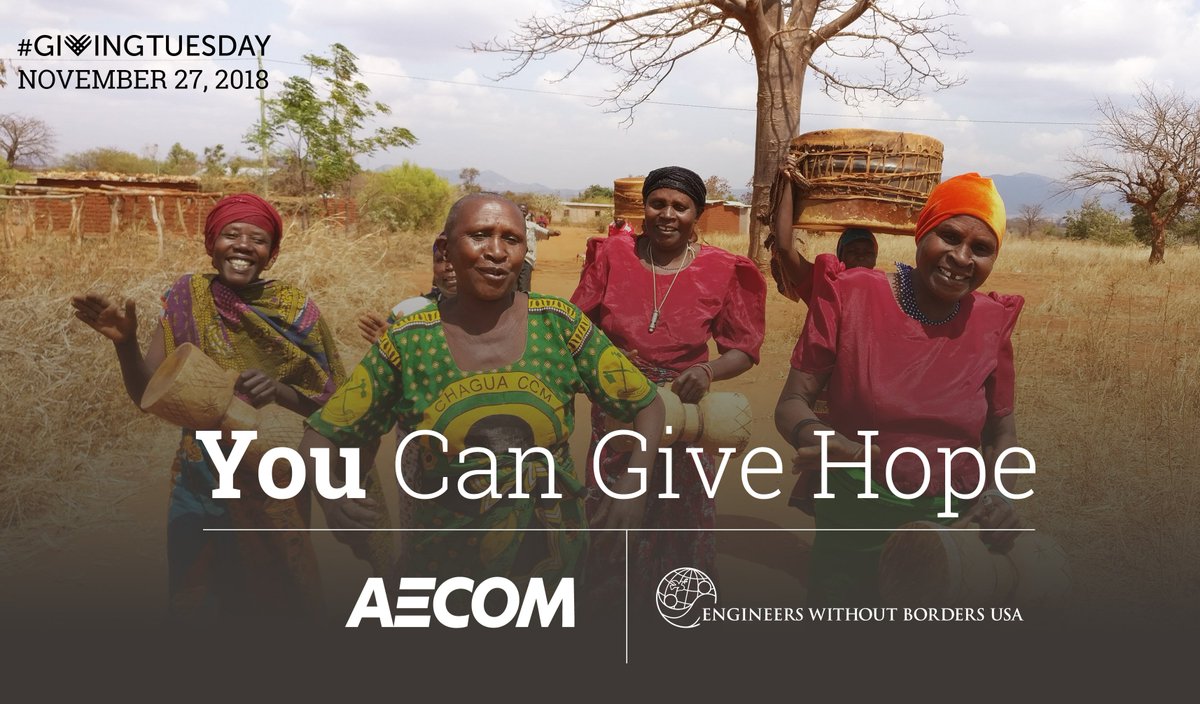 We’re just four days away from #GivingTuesday, a global day of giving. 
Save the date to give gifts that truly keep on giving. 

On that day, our partner <a href="/AECOM/">AECOM</a> will match every dollar you give up to $100,000, giving hope to twice as many people.