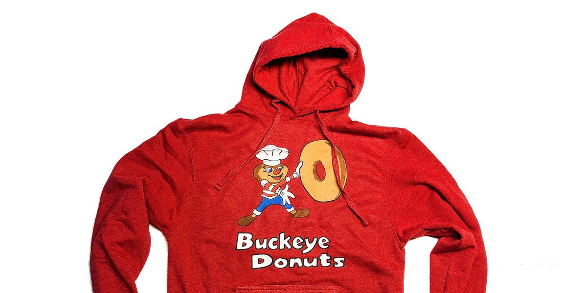 buckeyedonuts's tweet photo. Someone who RT’s this will get a hoodie for free. 🍩🤯 https://t.co/xGE3FuiNdz