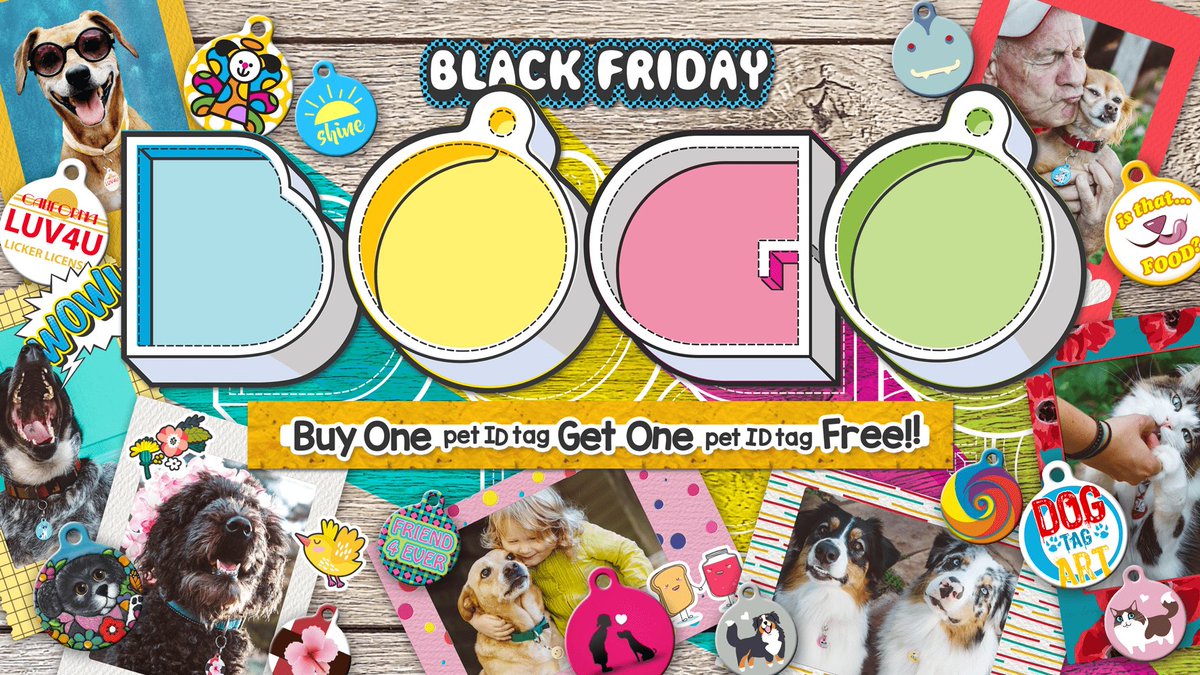 Our biggest sale of the year continues through Monday. Don't miss out! Simply use the coupon: BOGO18 when you checkout! 🎄🎄🎄 See the tags waiting for you ----> dogtagart.com #BlackFriday #CyberMonday