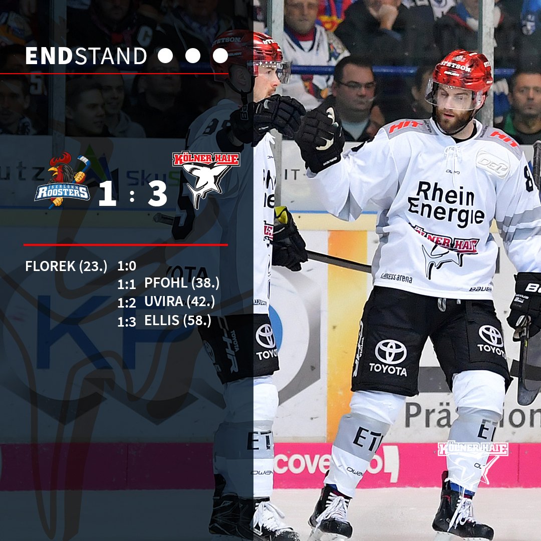 Koelner_Haie_72's tweet photo. SIIIIEG! Uvira und Ellis brachten uns im Schlussdrittel auf den Siegerkurs. Gustaf Wesslau mit einer unglaublichen Partie. Sonntag geht es zuhause weiter gegen den amtierenden Meister aus München! #IECKEC #AufgehtsHaie https://t.co/yACg7SliEq