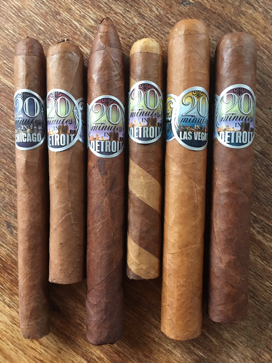 LaCasaDetroit's tweet photo. 20 MINUTES CIGARS. 
A unique line of luxury cigars dedicated to distinctive cities around the world. #detroitline #chicagoline #vegasline 
For on line purchase visit our web-site:https://t.co/Leh5uPJMyK or humidors @lacasadetroit @lacasavegas @lacasaannarbor #detroit https://t.co/gwfI3GWGJ9
