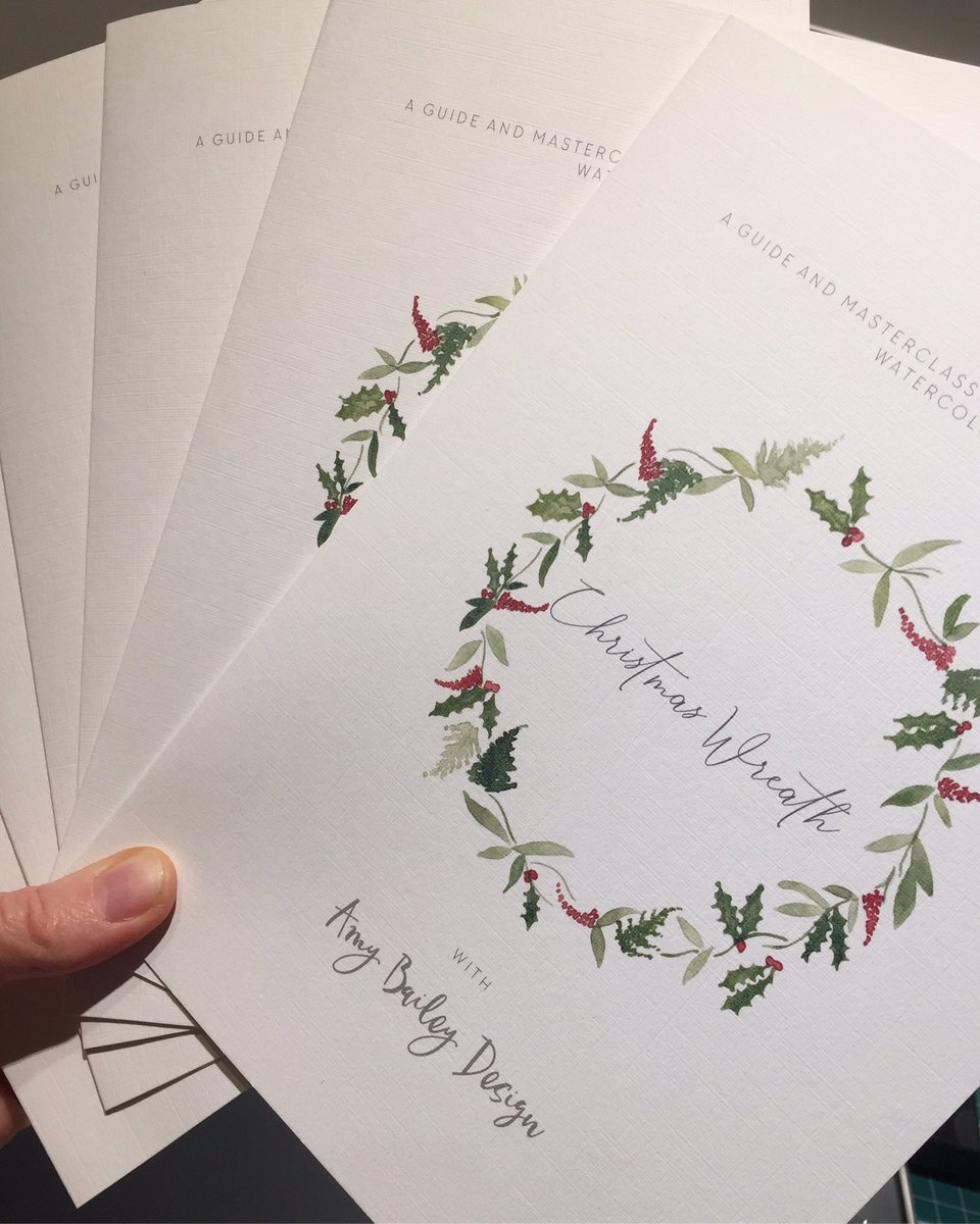 AmyBaileyDesign's tweet photo. If you book a workshop by midnight tonight you'll get a wall planner worth £15 🌿🎄 #IndieFriday #watercolourworkshop https://t.co/DYUxlyCKdg
