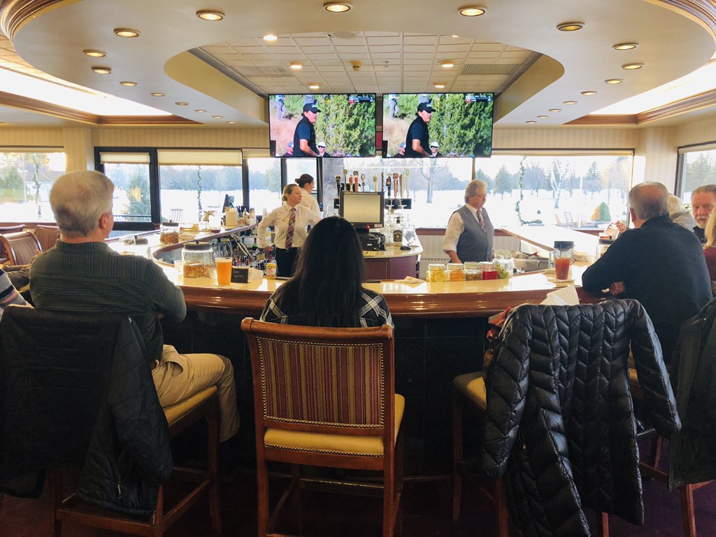 The closest we can get to Golf in Buffalo #TheMatch #TigerVSPhil #PhilvsTiger #Itsgood