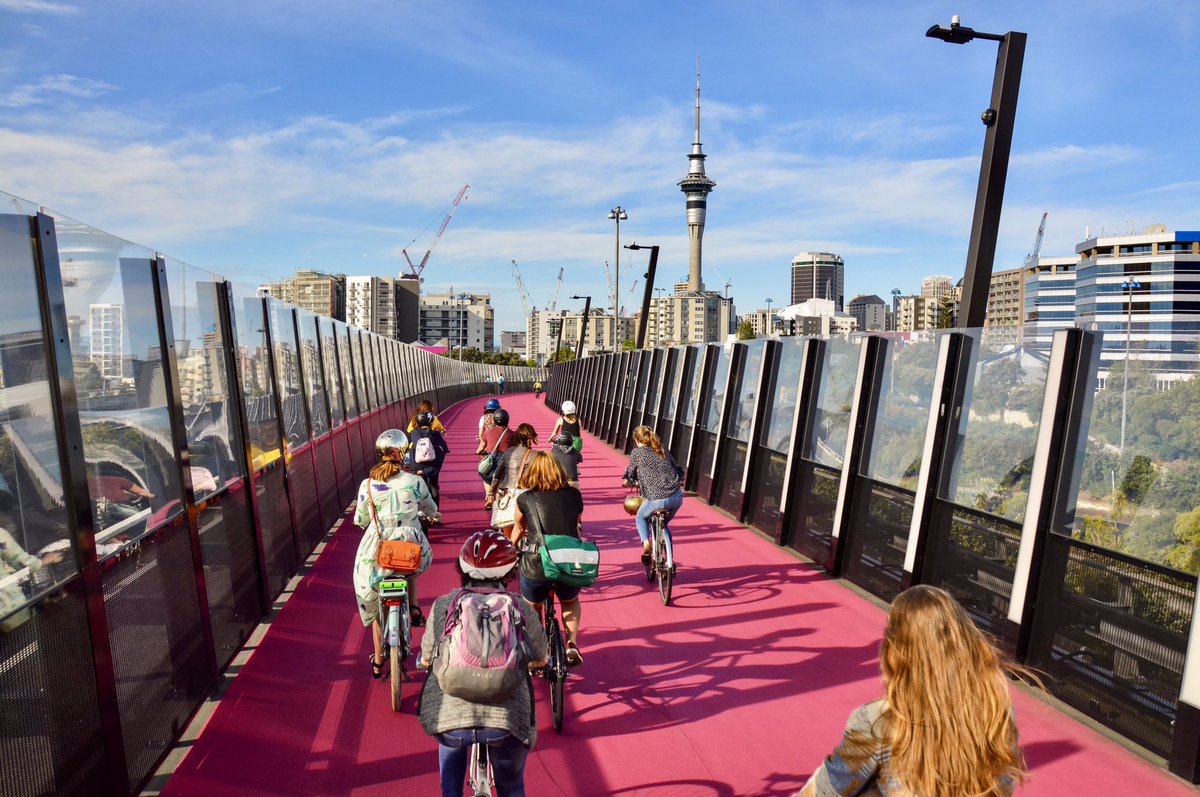 modacitylife's tweet photo. We’d like to thank the beautiful parade of “fietsers” who rolled out the pink carpet, and escorted us to our book launch at the Auckland Central Library yesterday.

Special thanks to @WomenInUrbanism and @FrocksOnBikes for planning such a wonderful night!

https://t.co/hGmmB1KBhQ https://t.co/sLeNUUzKjD