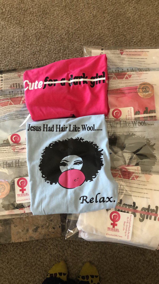 LILDonAIR's tweet photo. Ahh, I love the smell of orders in the afternoon! THANK YOU. #GrindingInRealLife #YouGoGIRLTees on the website! https://t.co/OJ9wjUnguA https://t.co/NKngvbYscl