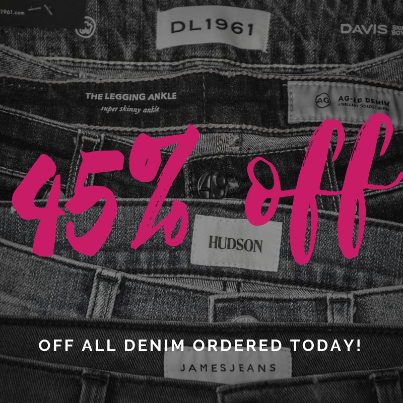Happy Black Friday! Get 45% off all denim when you order a Restyle box today! #BlackFriday redenim.com