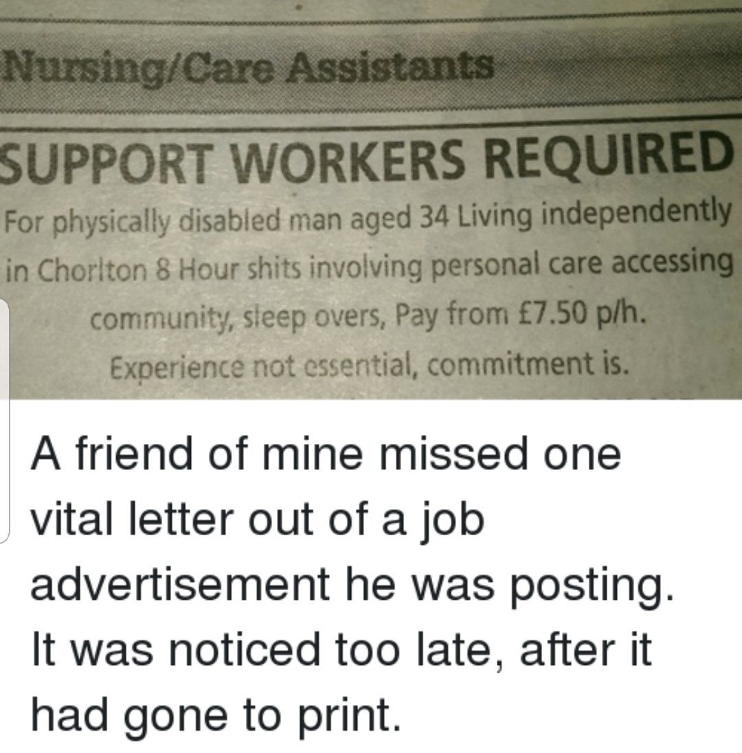 matters_care's tweet image. #alwaysproofread #supportworkerlife #healthandsocialcarerecruitment