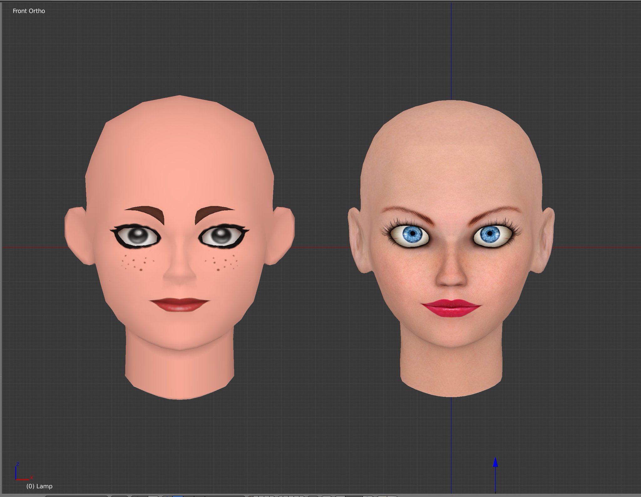 Emilybendsspace On Twitter Feeling Like Some Blender Today I Decided To Customize An Rthro For My In Game Avatar First Up I Did A Remastered Version Of Pilot Opal S Head Reshaped And Re Textured - how to get rthro head roblox