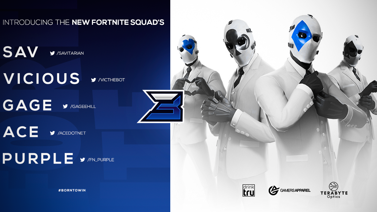 borngg's tweet photo. We are excited to announce the aquisition of our new @FortniteGame roster!
Welcome to the #BornNation! π
πΊπΈ @Savitarian
πΊπΈ @VicTheBot
πΊπΈ @GageeHill
πΊπΈ @AceDotNet
πΊπΈ @FN_Purple
They will be competing in the @fnproleague champs division.
#BornNation https://t.co/EwVIp8HLJH
