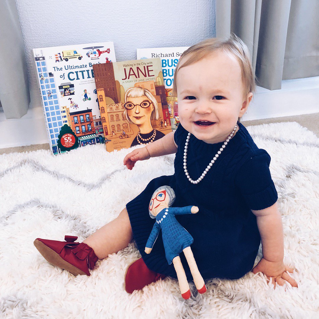 TinyActivists's tweet photo. @childbkauthor @KidsCanPress @CMHRach The future leader of the community advocacy movement - @CMHRach knows that fostering an appreciation for the past and the built environment starts early <3 https://t.co/QZCYHia39s