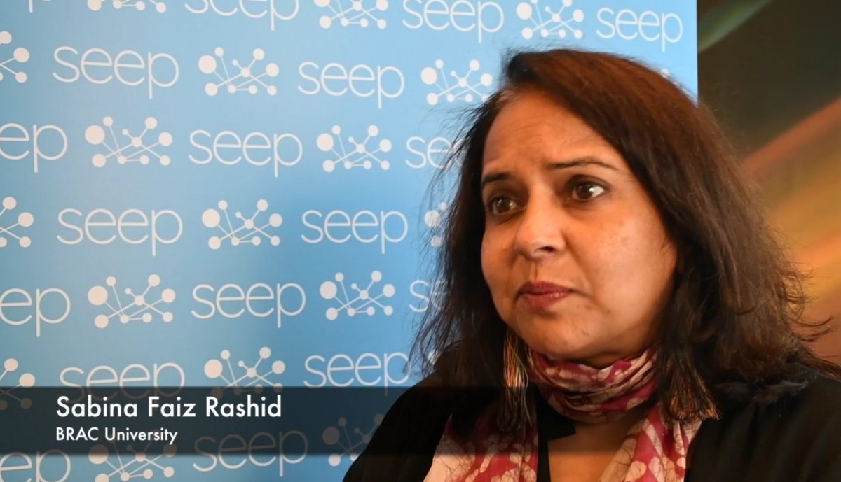 TheSEEPNetwork's tweet photo. Sabina Faiz Rashid from @BRACworld @BRACUniversity talks to us about challenges for practitioners working to change #socialnorms: what do you think they are? https://t.co/d0KKSXrUQ7 #SEEP2018 https://t.co/BQ66E31JIl