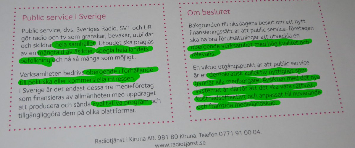 radiotjänst pengar tillbaka