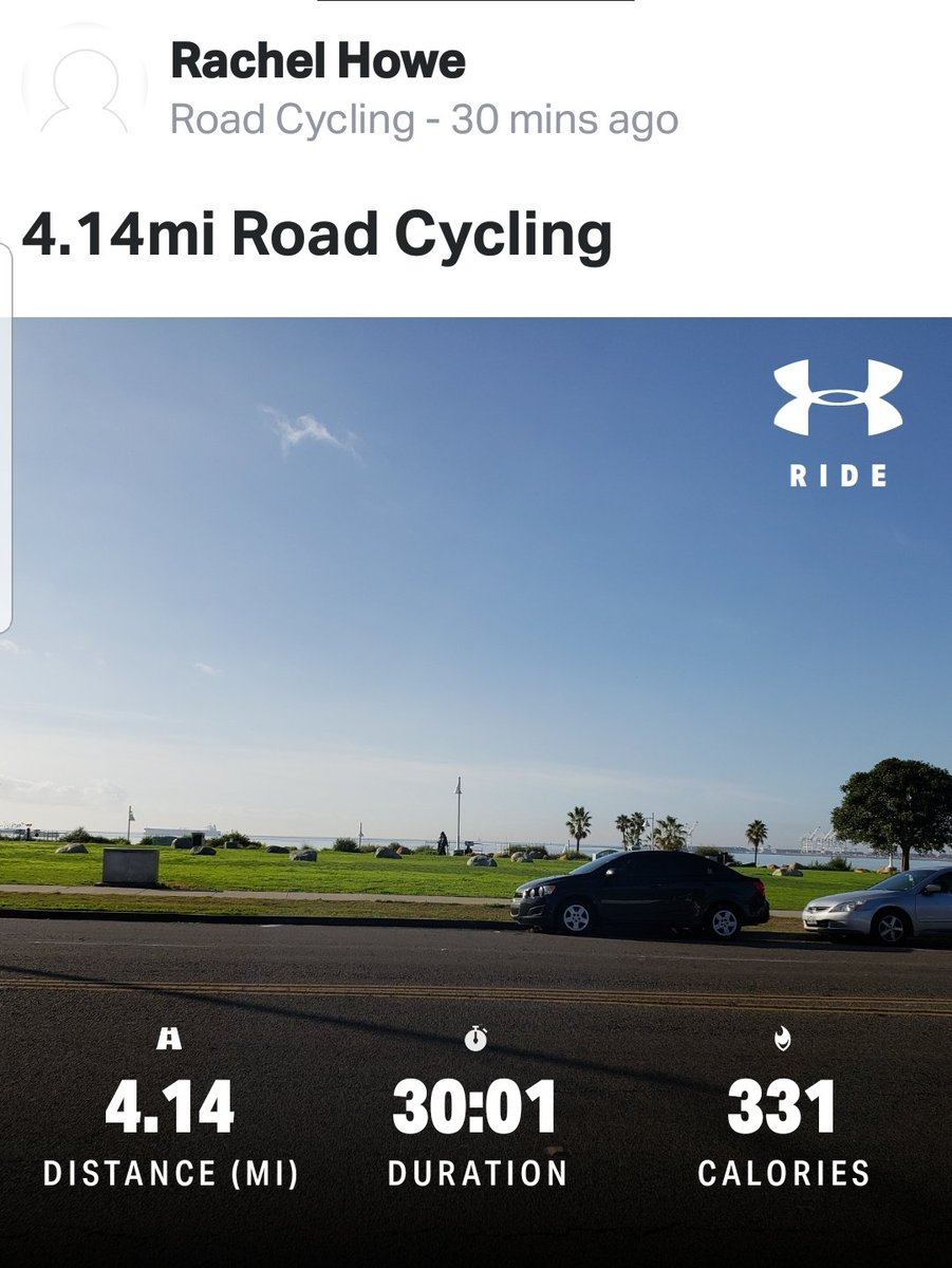RachRedux's tweet photo. I can do this lil bike ride but yet can't walk well and kindof need a cane. #sprainedknee #wtd https://t.co/9pjBnPLCbz