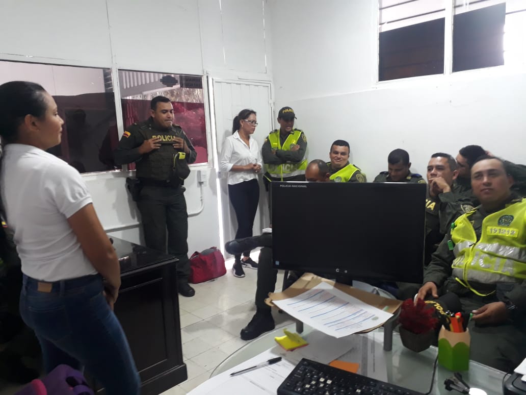 HospitalHac's tweet photo. Se realizó charla del programa PIC al cuerpo de bomberos Voluntarios de Codazzi y al Departamento  de policía de Codazzi https://t.co/zgv3AqG3SM