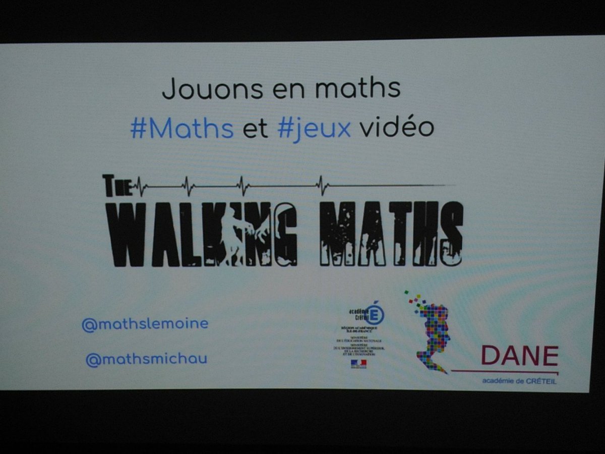 mathscreteil's tweet photo. Félicitations à @MathsMichau et @MathsLemoine, deux enseignants de @AcCreteil, membres du groupe #cycle4, pour la présentation de leur jeu #TheWalkingMaths à @jmblanquer @GabrielAttal et @jmmer au salon #EducatecTice sur le stand de la @DANECreteil
https://t.co/kRZUbYWtga https://t.co/cHFoJ8ge0O
