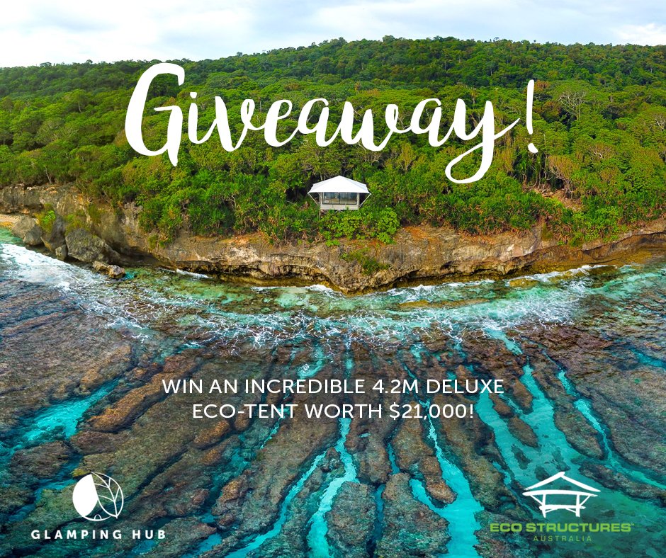 Heading to the #GlampingSummit? You should enter our giveaway with <a href="/EcoStructuresAu/">Eco Structures</a>! You can win a luxury #glamping tent worth $21,000 AUD! (Worldwide) ⛺
---
Download the app: Eco Structures AR📱
Use the app to take a pic with AR📷
Submit it here👉 bit.ly/2PkPfX2