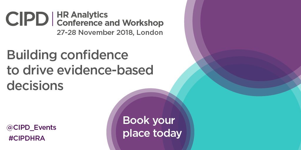 CIPD_Events's tweet photo. Happy #Friyay! 🎉 Booked your ticket to the @CIPD HR Analytics Conference & Workshop yet?
It's taking place next week on 27-28 Nov in London - join us & find out how to unlock valuable data insights...
Book now: https://t.co/VYWA8y22hZ #CIPDHRA #HRAnalytics #PeopleAnalytics https://t.co/M8WRZQWQqc