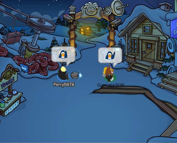 CPperry5678's tweet photo. #Day2 #Redpuffle. Hoy en el campamento de la EPF, @Paula_Cp1, y más agentes, hemos podido recuperar los 5 chips y el control del puffle rojo. Seguiremos informando, que siga la búsqueda. #OpPuffle2 #OpFinal https://t.co/7JDY6UnmK2